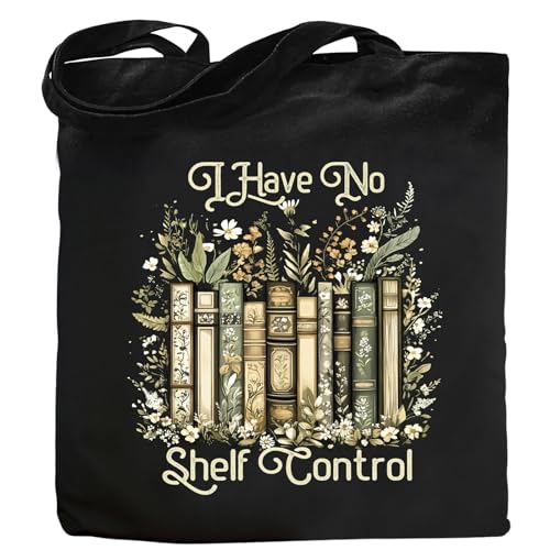 Teeglow Book Lovers Gifts Canvas Tote Bag for Women, Gifts for Book Lovers Women Accessories Club...