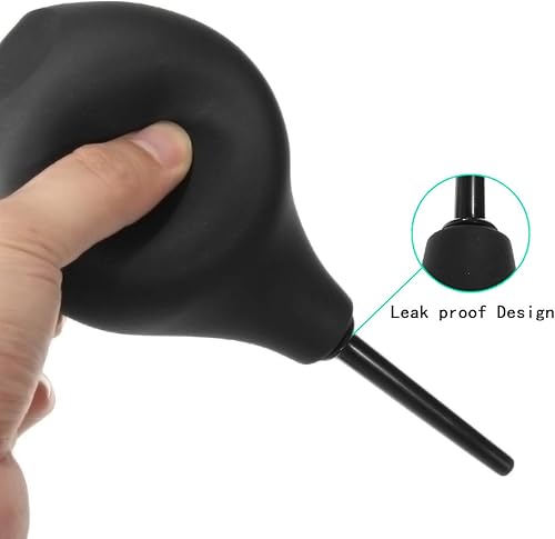 Miniatura 3 de Abyclean Bombilla de enema rectal para hombres, ducha anal para mujeres, sin BPA ni ftalatos, reutilizable, limpiador de clyster vaginal o anal con