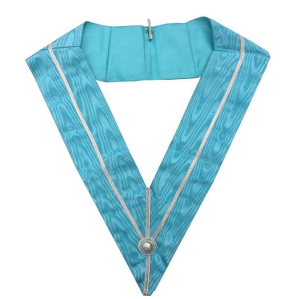 Masonicdirect Men's Aqua Masonic Regalia Craft Past Master Collar