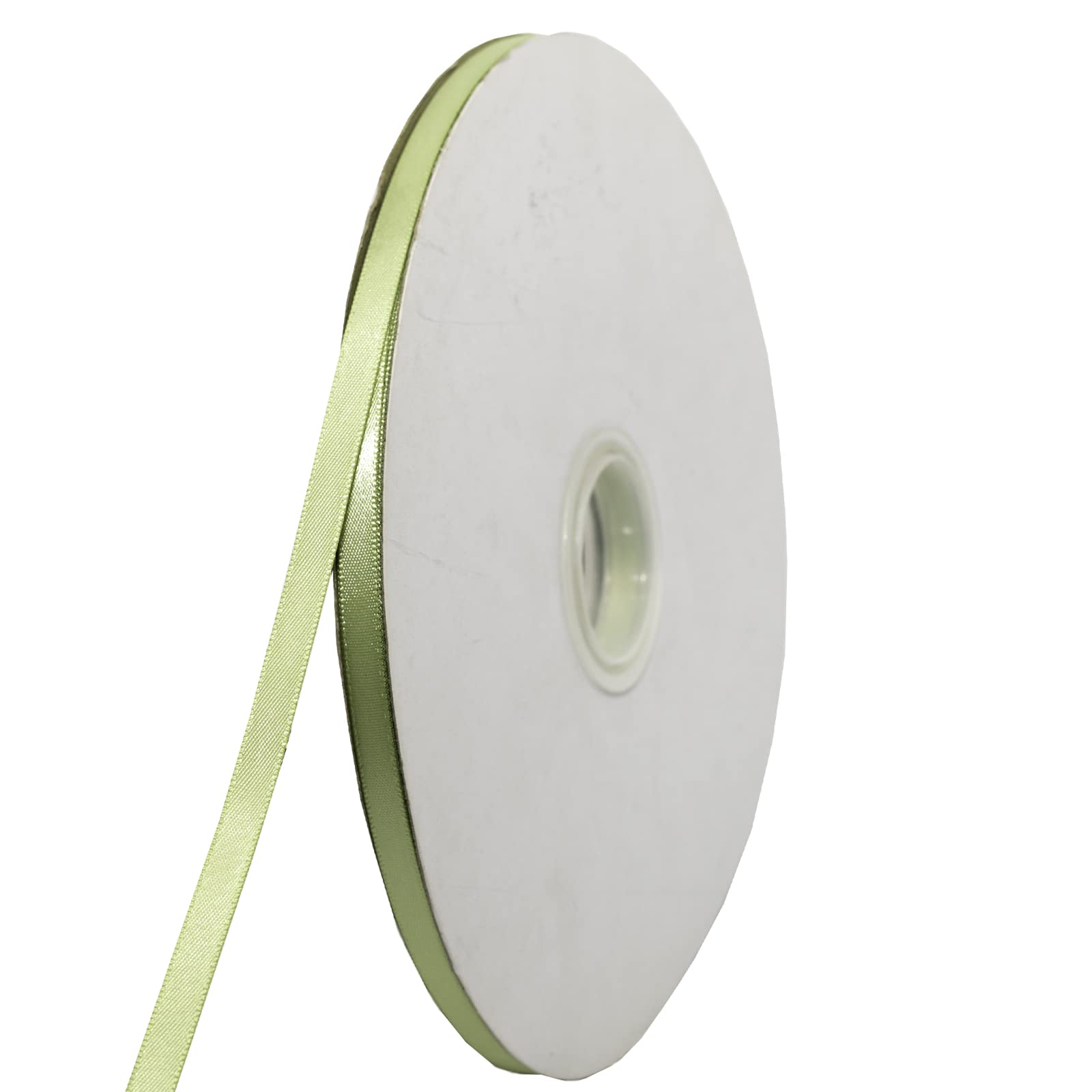 Ruban polyester jus de citron vert pour décorations de tables printanières