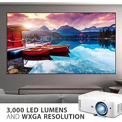 ViewSonic LS550WH 3000 Lumens WXGA Short Throw LED Projector، Auto Power Off، 360-Degroup Orient for Business and Education