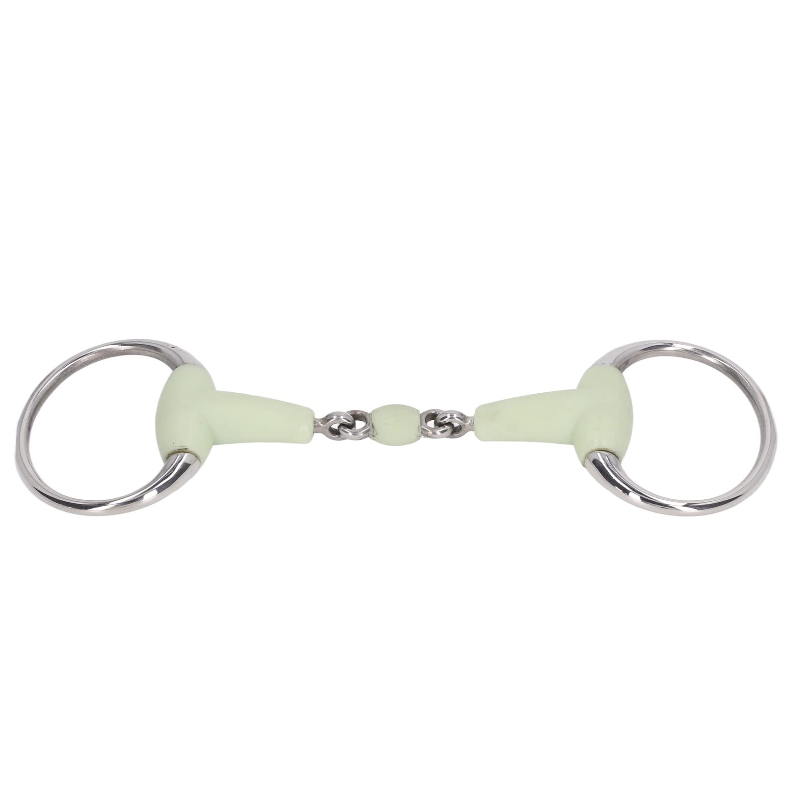 Filete de Acero Inoxidable, Filete de Caballo Portátil para Caballos, Anillo o Filete de Anillo Suelto Boca Feliz para Boca de Caballo de 125 Mm, Fácil de Usar