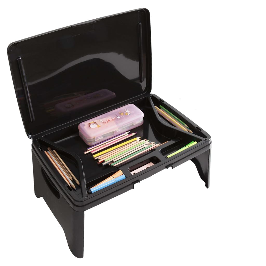 ZORBES® Laptop Table for Bed Foldable Study Table for Kids Portable Laptop Table Multi-Purpose Folding Lap Desk Plastic Table for Study Laptop Desk for Work, Reading, Studying 17.5" Lx12Wx7.5 H (B0D1FZ38Q3) Amazon Price History, Amazon Price Tracker