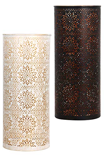 Orientalisches Windlicht Laterne orientalisch Amelle 30cm Groß Gold | Orientalische Vintage Teelichthalter Weiß und… – Bild 5