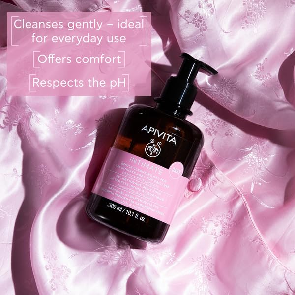 Apivita Intimate Gentle Daily Feminine Wash 300ml, Chamomile, Propolis and Aloe Vera Juice, Natural Sulfate Free - Image 4