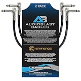 2 Units - 2 Foot - Audioblast HQ-1 - Ultra Flexible - Dual Shielded (100%) - Instrument Effects...