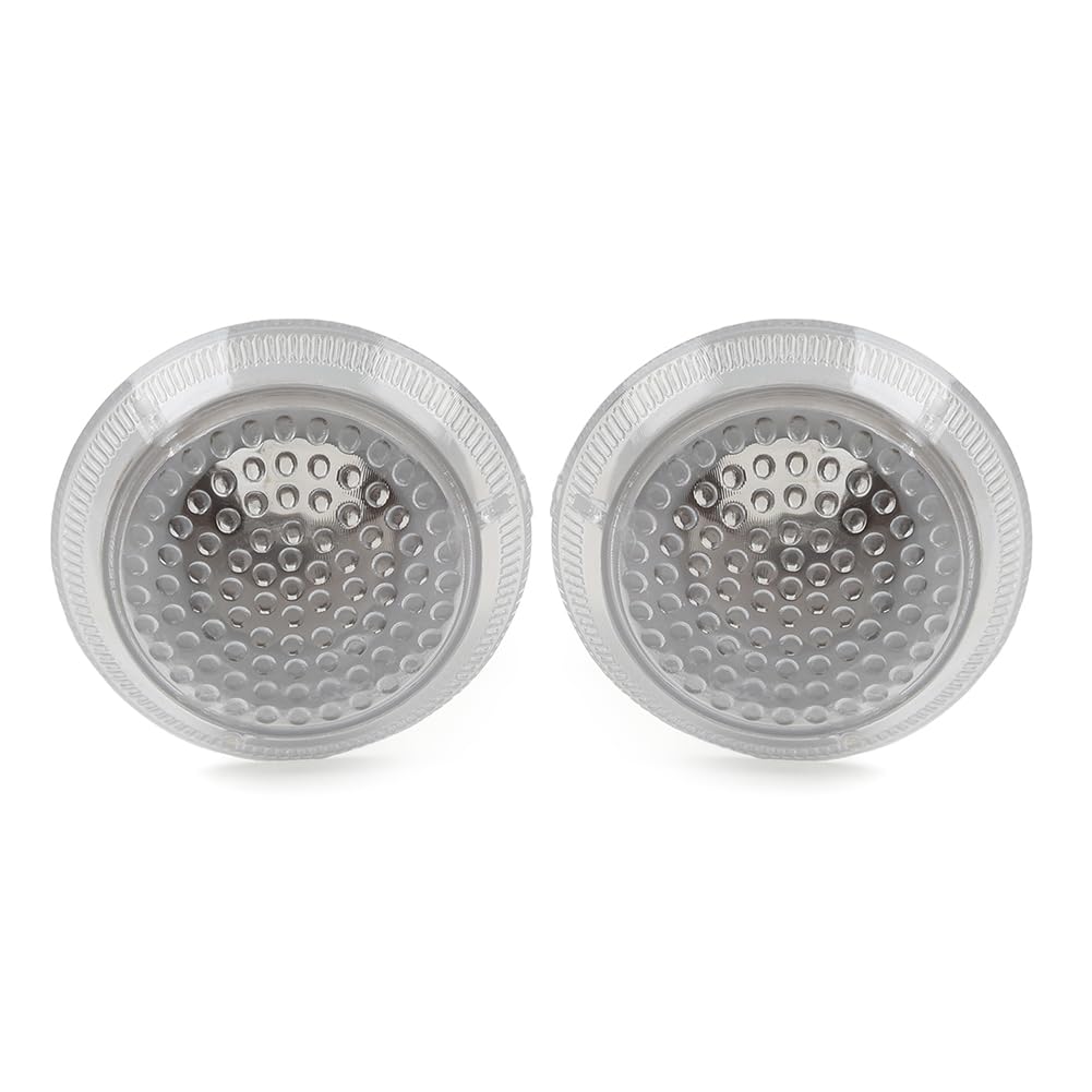 genérico FSFYUK Luz de posición lateral, luz de señal de giro, indicador, 1 par para Transit Connect 10-21 ABS + PC transparente
