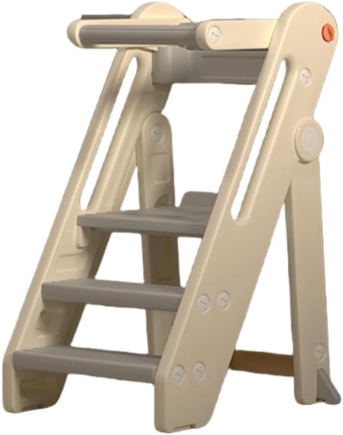 Folding Learning Tower, Anti-Slip, Easy Assembly, For Kids, 2 Levels, 3 Levels, Adjustable Toilet Training, Includes Handles, Step Stool, For Toddlers, Step Stand, Climbing Stand, Kitchen, Hand