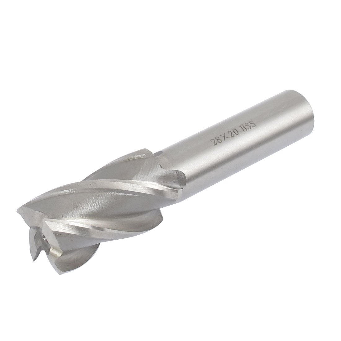 Uxcell Gray Sourcing Map 28Mm Cutting Diameter Straight Shank 4 Flutes End Mill Milling Cutter