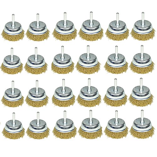 Brosse à fils d'acier 75mm pour semoirs pour rénover vos vieux outils de jardin facilement
