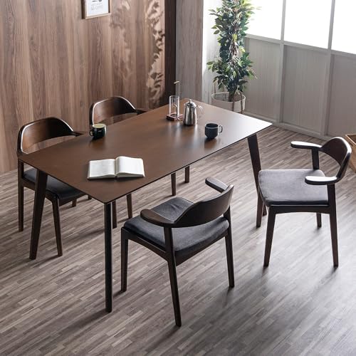 C�X�^�C�� �_�C�j���O�e�[�u���Z�b�g 5�_ ���|�����{�b�g�Ή� ��150cm �u���E�� �`�F�A 4�r �Z�b�g 4�l�|�� �I�[�N�˔� �V���v�� �k�� sn-1032BR