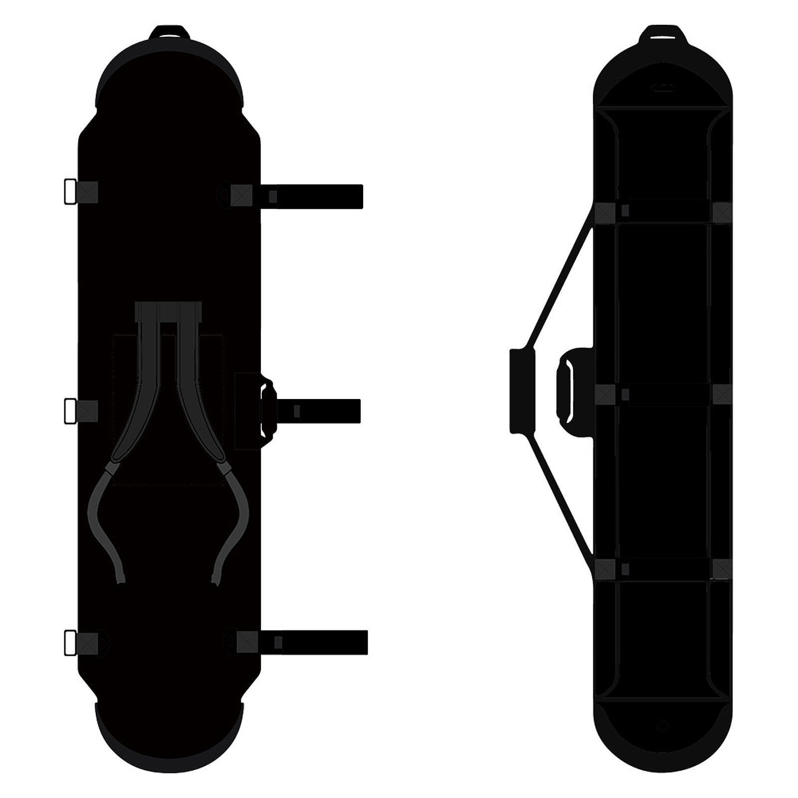 Housse de Snowboard Pratique avec Sac de Rangement et extérieure, idéale pour Les Voyages. Bandoulière élastique. Convient pour aux Hommes et pour