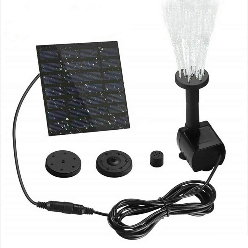7V 1.4W 180L/H Solar Panel Powered Water Feature Fountain Pump Garden Pool Pond Aquarium Fountain Brushless for Bird Bath Pond Pull Garden - Power Pump:JT-180(CE/ROHS/IP68) DC7V,140MA