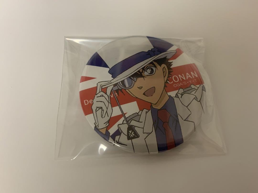 Amazon.co.jp: コナンカフェ2016純黒の悪夢 缶バッジ 怪盗キッド