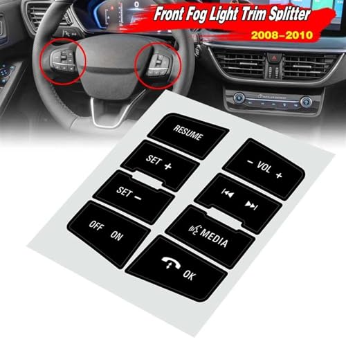Autocollants de volant Ford Focus 2008-2010 : solution boutons effacés et abîmés - 2