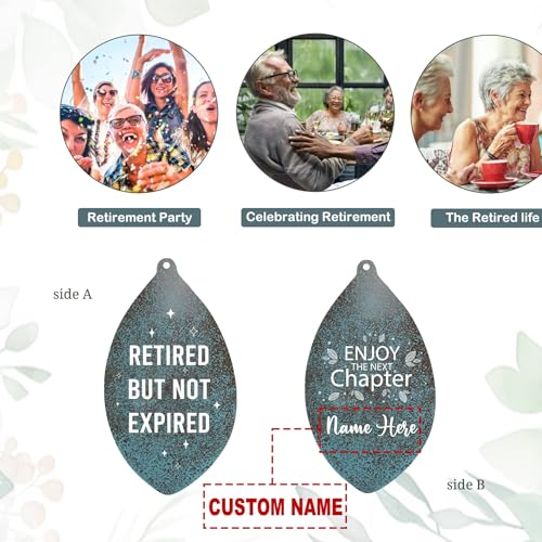 Image of ASTARIN Personalized 35 inch Happy Retirement Wind Chimes, Retirement Wind Chimes Gift for Women /Men Teacher Coworker 2025, Going Away Farewell Gifts, Deep Tone Larde Wind Chime