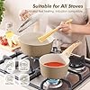 SENSARTE Ceramic Nonstick Sauce Pan with Lid, 2.0 Quart Small Saucepan, White Cooking Pot with Stay Cool Handle, Non toxic Kitchen Sauce Pot, Non stick Small Pot, Induction Pot, PFOA PTFE PFAS Free #3