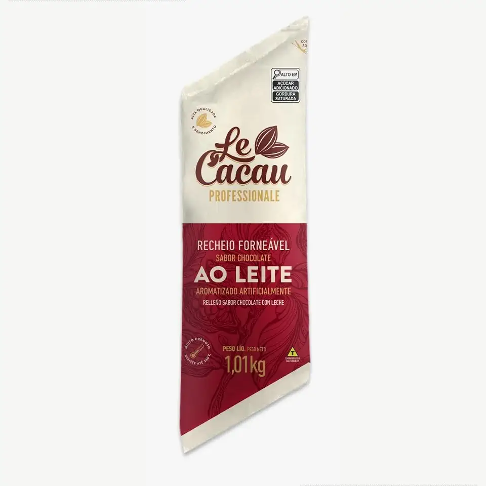 Recheio Le Cacau Chocolate Ao Leite 1,01Kg Forneável Para Bolos