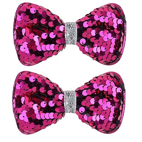 AAINAA Side Hair Clip Kid Hair Accessories Bow Hair Clip Baby Clip Glitter Bow Clip For Girls, Pink (B0BSNT4P84) Amazon Price History, Amazon Price Tracker
