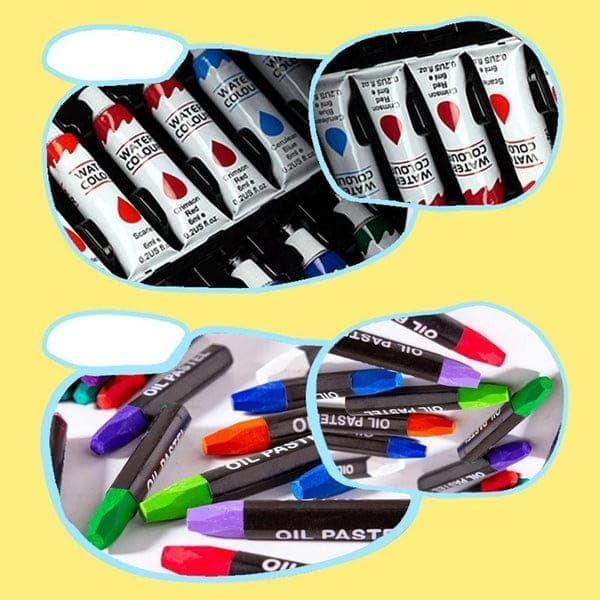 Kenys 145-Piece Art Supplies Set for Kids, 2 Layers Drawing Supplies for Kids Boys Girls Ages 8 9 10 11 12,Portable Aluminum Case Art Kit, Great Gift for Teens Adults Beginner&Artists(Unicorn Pink) 4