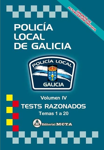 Portada de Policía Local de Galicia Volumen IV: Tests Nueva Edicio