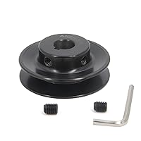 Vista 22 de AK30-5/8 pulgadas perforadas poleas de banda de ranura única 3.0 "OD 5/8" Bore V-Belt polea polea de correa de hierro fundido para correa en V