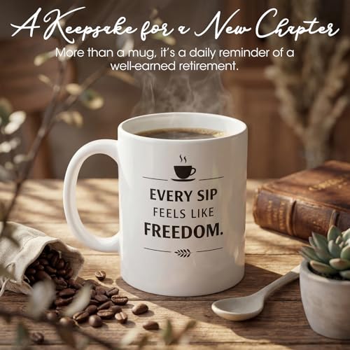 Taza de Cerámica Blanca para Jubilación 12 Oz miniatura 5