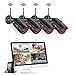 Produktbild All-In-One WLAN Überwachungskamera Set System, Home Security Camera System mit 15.6 Zoll LCD-Monitor, 4Stk. Drahtlos Außen 1080P HD IP-Kamera,Einfacher Fernzugriff, 1TB Festplatte SWINWAY