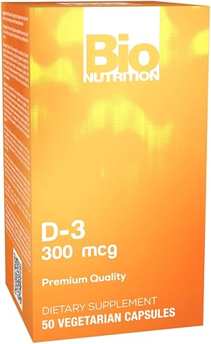 Bio Nutrition D3 12000 Iu Vegi-Caps, 50 unidades