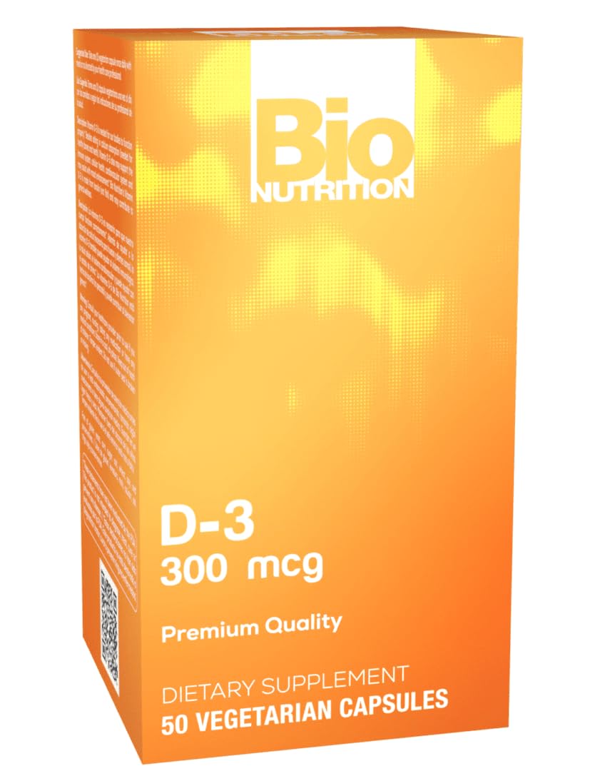 Bio NutritionD3 12000 Iu Vegi-Caps, 50 Count
