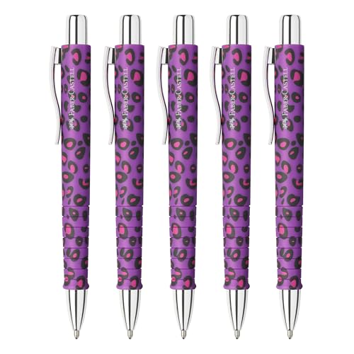 Faber-Castell - Kugelschreiber Poly Ball Leo Nightshade, 5 Stück
