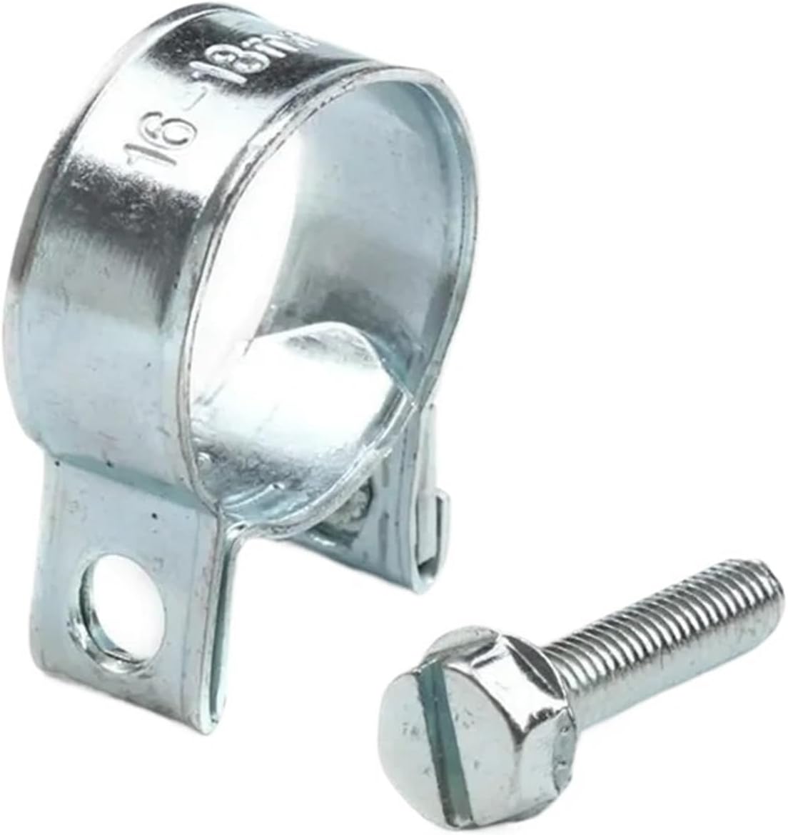 Conduit Clamps 92Pcs Zinc Plated Carbon Steel Mini Fuel Injection Style Hose Clamp Assortment Kit For Diesel Petrol Pipe For Fixing Pipe，Cable