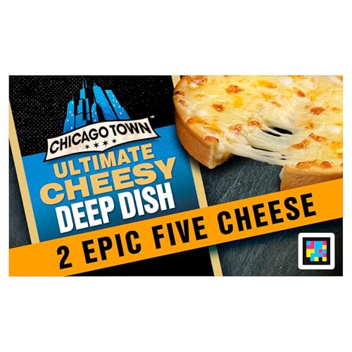 Chicago Town 2 Deep Dish Ultimate Cheesy Five Cheese Mini Pizzas 2 x 164g (Frozen)