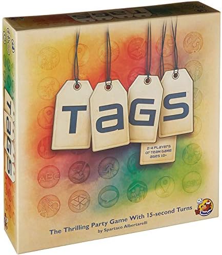 TAGS Party Game | Fast-Paced Word Association Game for Adults and Kids | Fun Game for Family Game Night | Ages 10+ | 2-4 Players | Average Playtime 30 Minutes | Made by Heidelbear