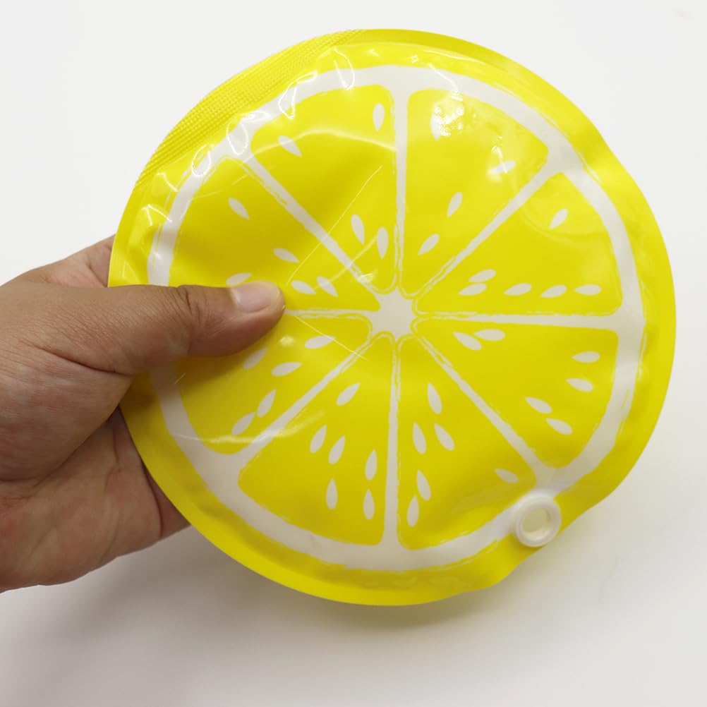 HI FINE CARE 4 Sacchetti Di Ghiaccio Riutilizzabili - Impacchi Freddi A Lunga Durata Per Borse Frigo E Pranzo Al Sacco - Formato Piccolo In 2 Limoni + 2 Kiwi - 2