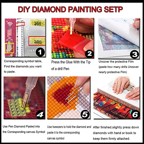 Broderie Strass Point de Croix 5D et kit peinture diamant pour loisirs créatifs - 6