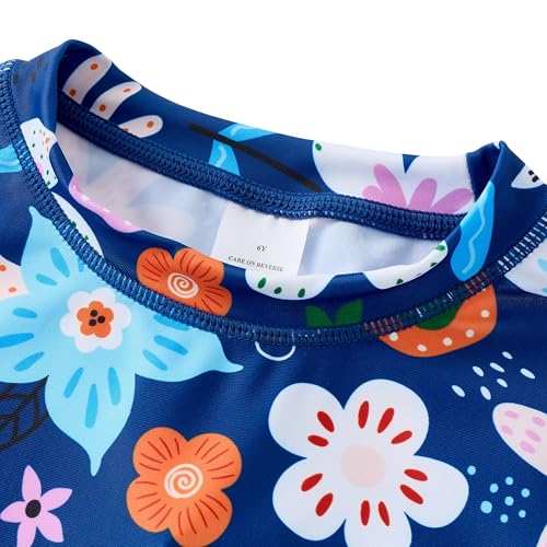 Image of UMELOK Toddler and Little Girls Rash Guard Sets with Bikini Bottoms Swimwear
