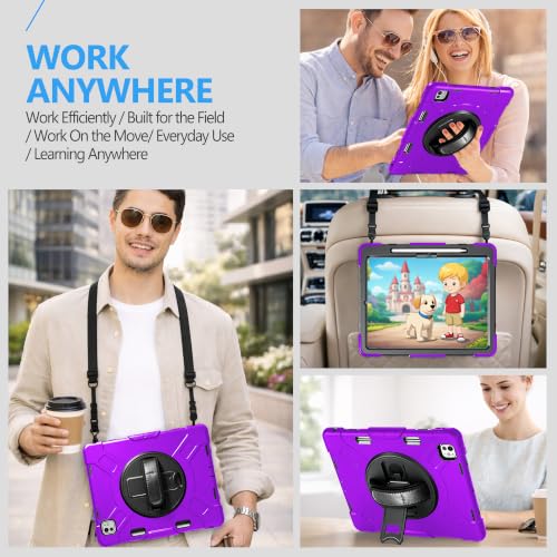 Image of Miesherk STOCK Case for iPad Pro 13 Inch M5 2025 / M4 2024 Purple