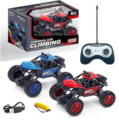 Image of Amitasha 1:18 Scale All-Terrain Monster Truck Remote Control Car Rock Crawler Vehicle Off-Road Climbing Rechargeable Truck for Kids & Adults 360 Rotate Drift Stunt Car Toy