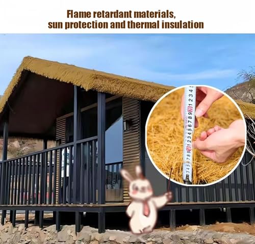 Techo de Paja Artificial resistente para decoración de patios 5