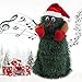 KFGJ Albero di Natale Che Canta e Balla, Natale Babbo Natale Figura Twisted Hip Twerking Danza Dance Electric Babbo Natale Giocattoli, novità Ornamenti Natalizi Decorazioni