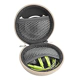 Geekria Shield Earphone Case for In-Ear Headphones Replacement Hard Shell Travel Carrying Bag with Cable Storage Compatible with Bose SoundSport Wireless, SoundSport Pulse Headsets (Gold) - Image 3