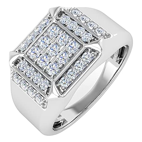 FINEROCK 3/4 Carat Men's Wedding Band Cover