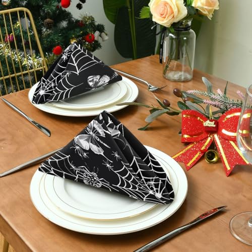 Servilletas de Tela Halloween Multicolor x6 20x20 pulg miniatura 4