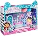 Gabby‘s Dollhouse Deluxe Raum, Zimmer mit Katzen Figur, Möbelstücke und 2 Überraschungsboxen mit thematischen Zubehörteilen, geeignet für Kinder ab 3 Jahren