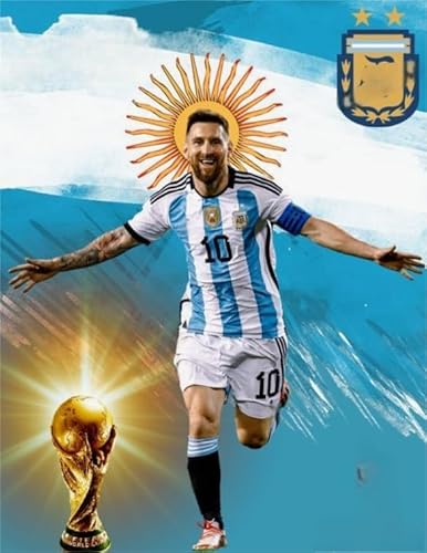 RUIYANMQ 1000 Pieces Jigsaw - Argentinian Soccer Player 10 Posters - Personalised Adult Puzzle Toy - Family Stress Reduction Games - Ex44Zx