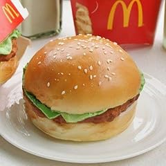 食べないで下さい！どこから見ても本物みたい リアルサイズ ハンバーガー型 リストレスト キーボードクッション