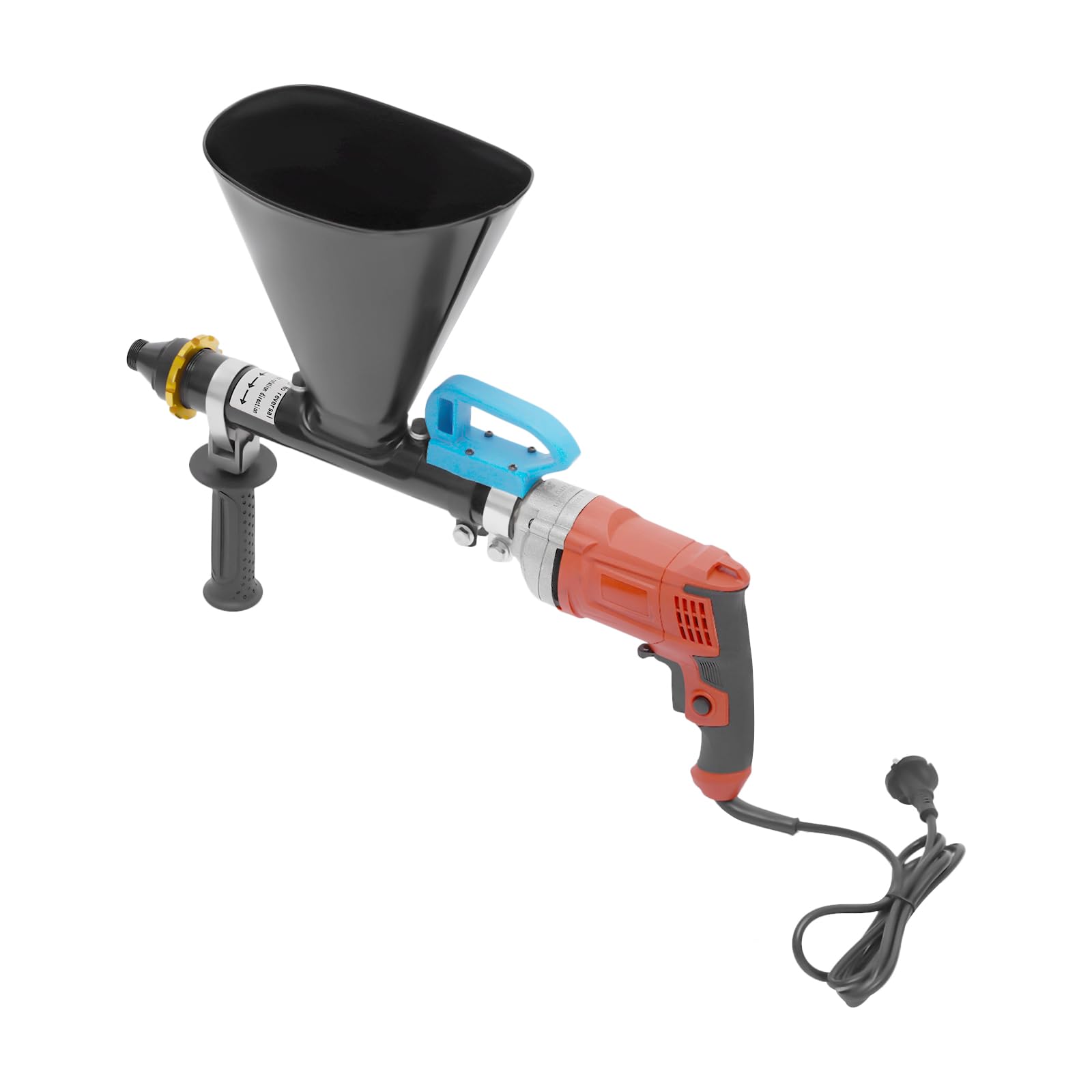 Pistolet do fug 700 W, pistolet do fug, wtryskiwacz zaprawy cementowej, elektryczne narzędzie uszczelniające, pompa do zaprawy + 2 dysze, akcesoria do naprawy ścian, wypełnianie cementem