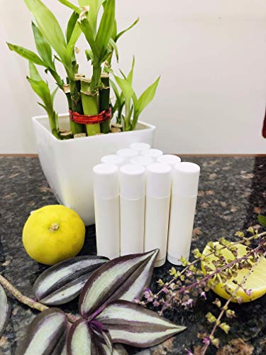 Image of 5 Grams White Empty Chapstick Lip Stick Tube Container for Lip Balm Lipstick Cosmetic & Makeup Use Pack of 20