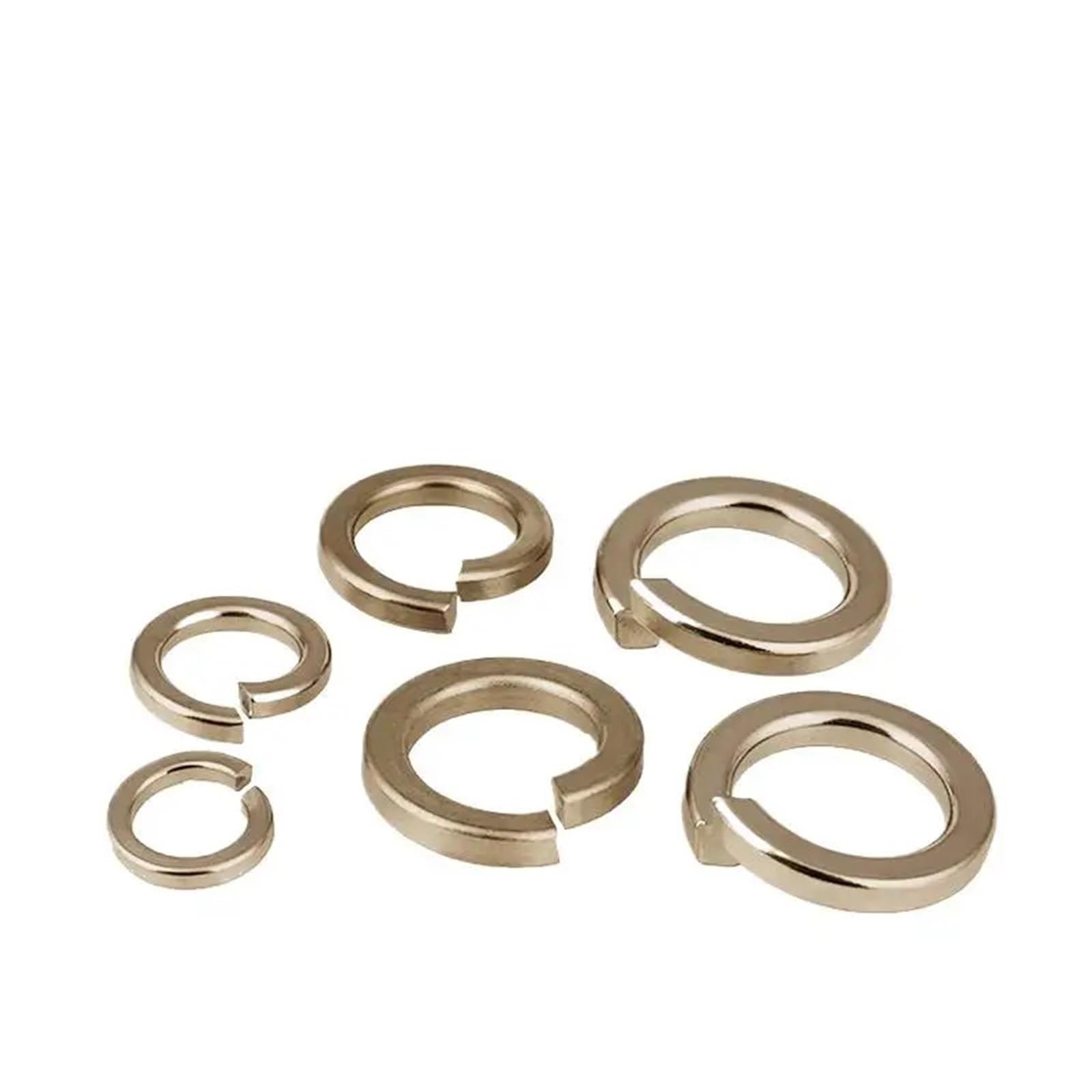 Arandelas Metalicas Arandelas de seguridad con resorte de titanio puro GR2 M3-M30, almohadillas planas de aleación de parada DIN127 Ti for uso Industrial, 10 Uds.-50 Uds.(M30(10pcs))